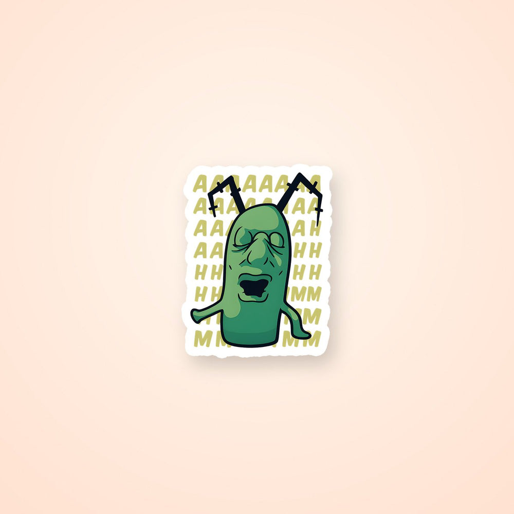 Spongebob Plankton Screaming Sticker