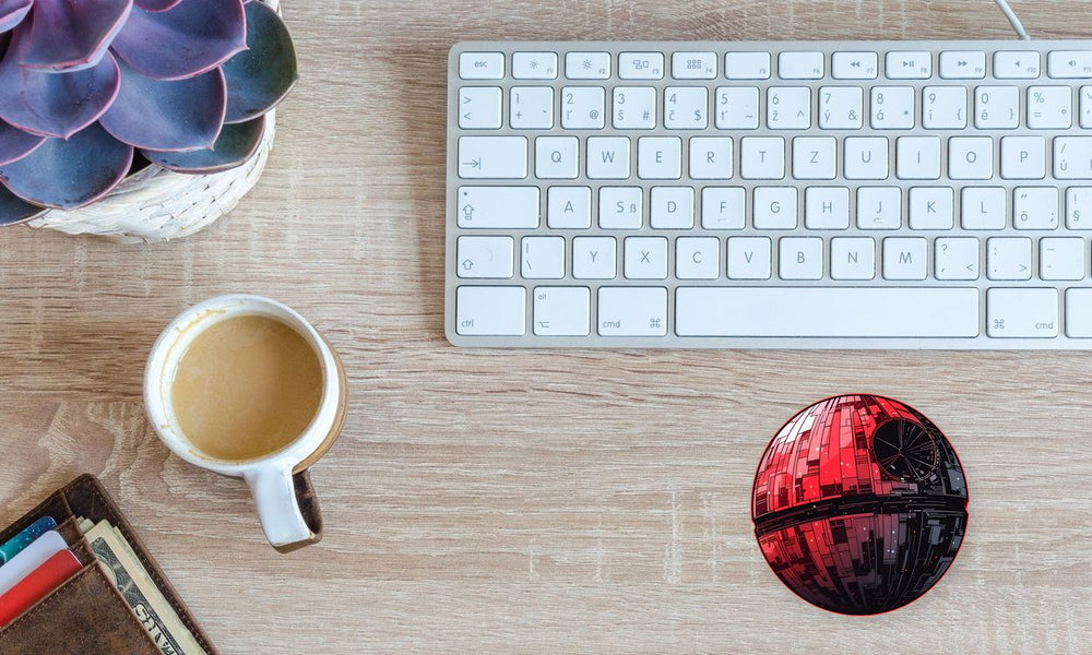 Star Wars Red Death Star Sticker
