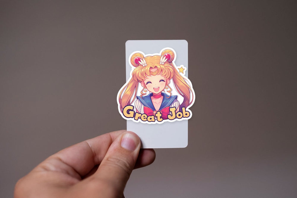 Happy Sailor Moon Great Job Sticker