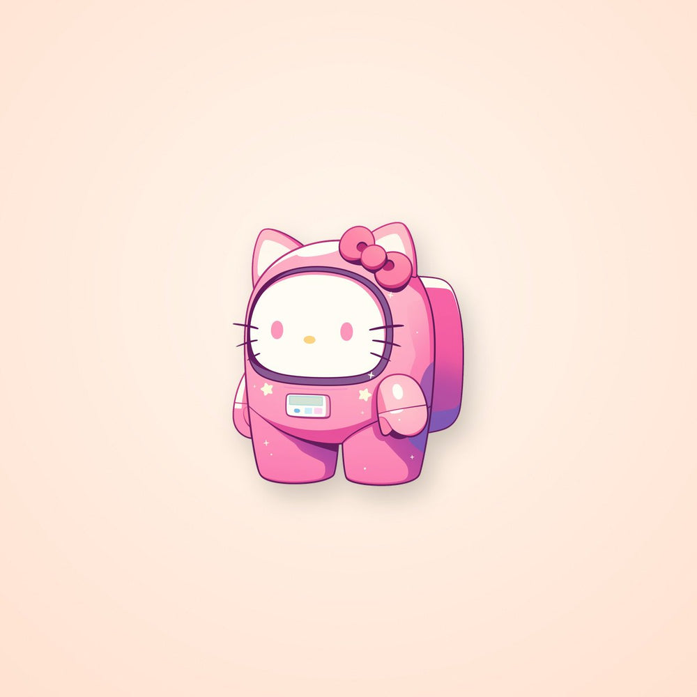 Hello Kitty Among Us Pink Clipart Sticker