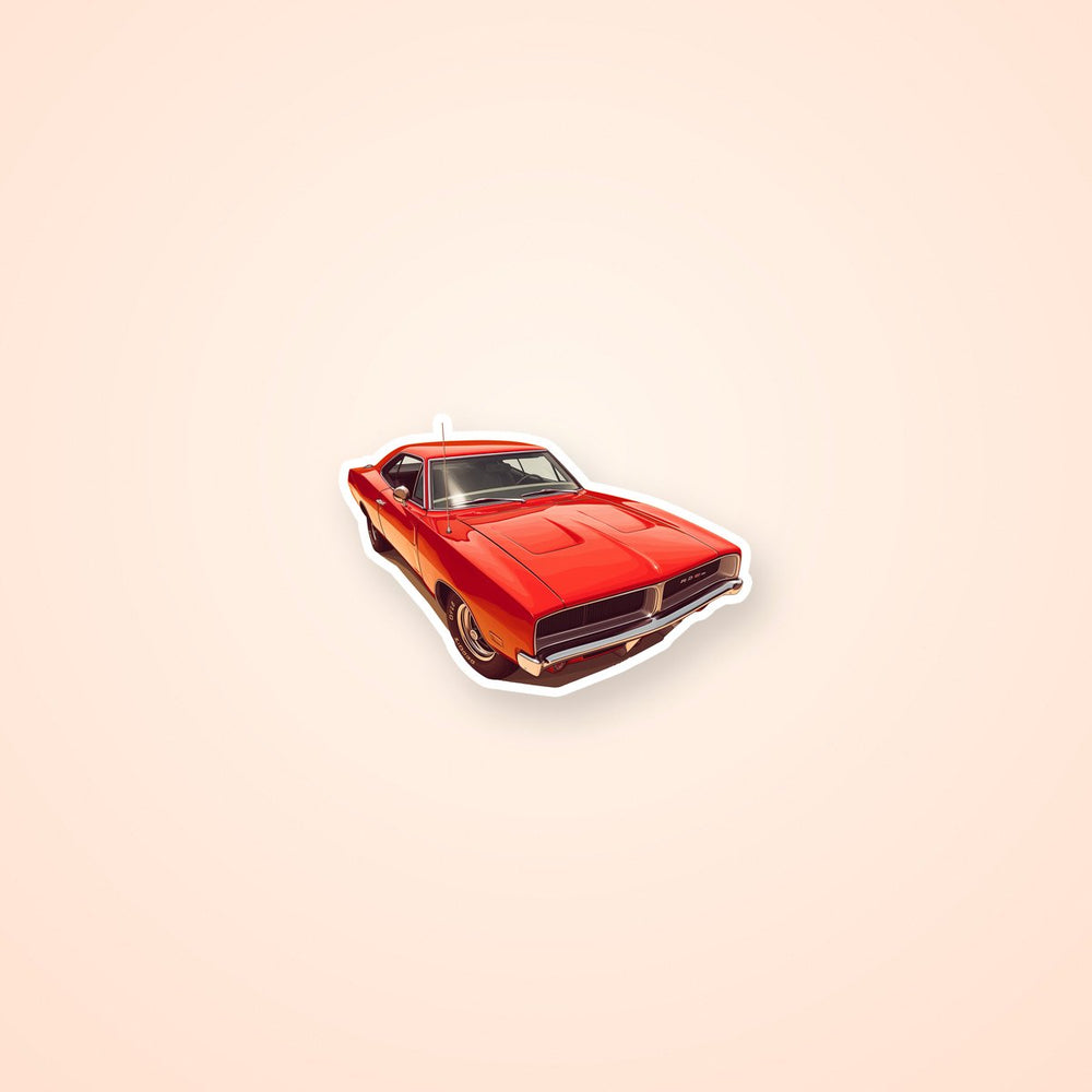 Dodge Charger Rt Classic Muscle Car Sticker
