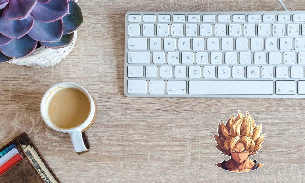 Dragon Ball Goku Super Saiyan Power Up Sticker