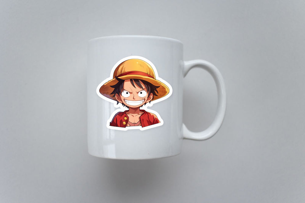 Cool One Piece Luffy Clipart Sticker