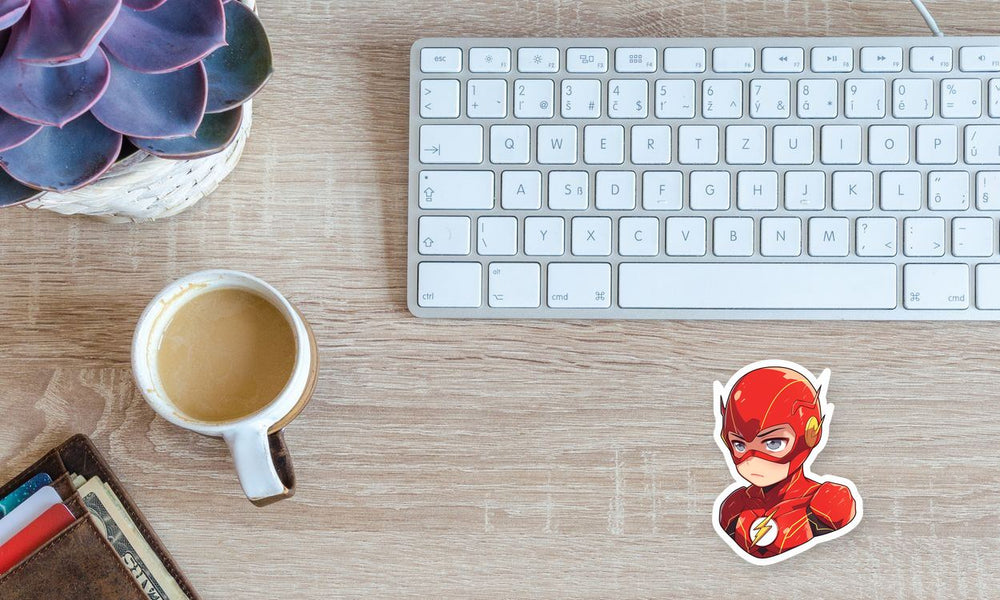 Anime Flash Bust DC Sticker