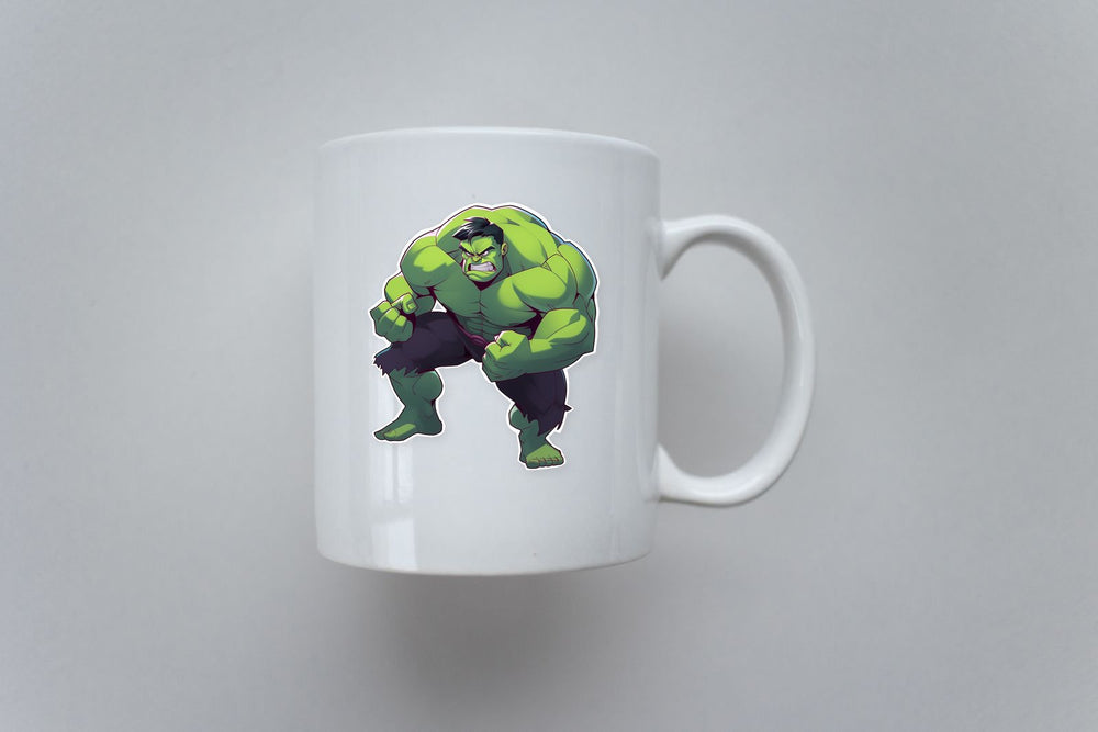 Angry Hulk Ready for Battle Marvel Sticker