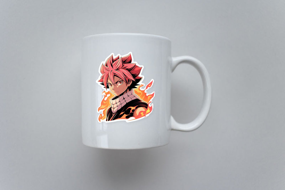 Fairy Tail Natsu Dragneel with Fire Sticker