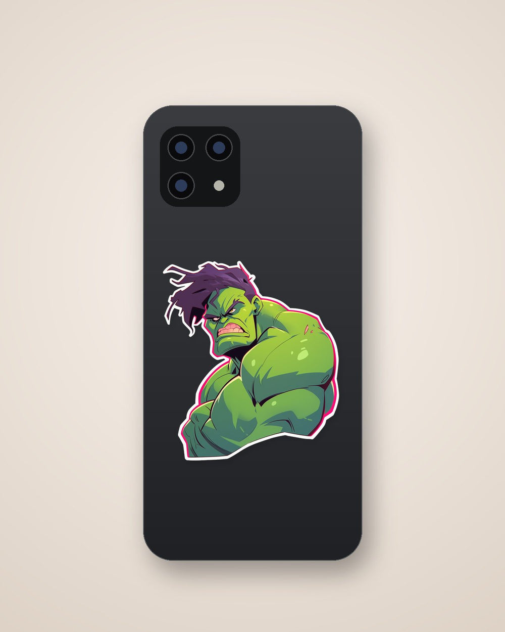 Drawn Angry Hulk Sticker