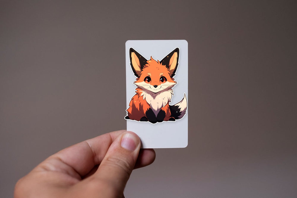 Funny Baby Foxy Animal Sticker