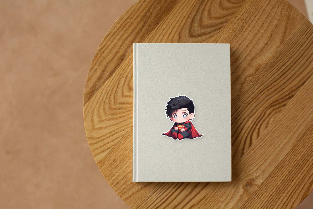 Sad Superman Child Comics Sticker