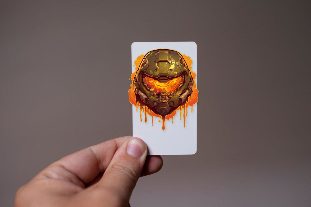 Master Chief Liquid Helmet Sticker