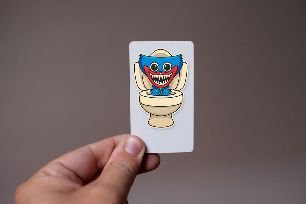 Huggy Wuggy Toilet Horror Sticker