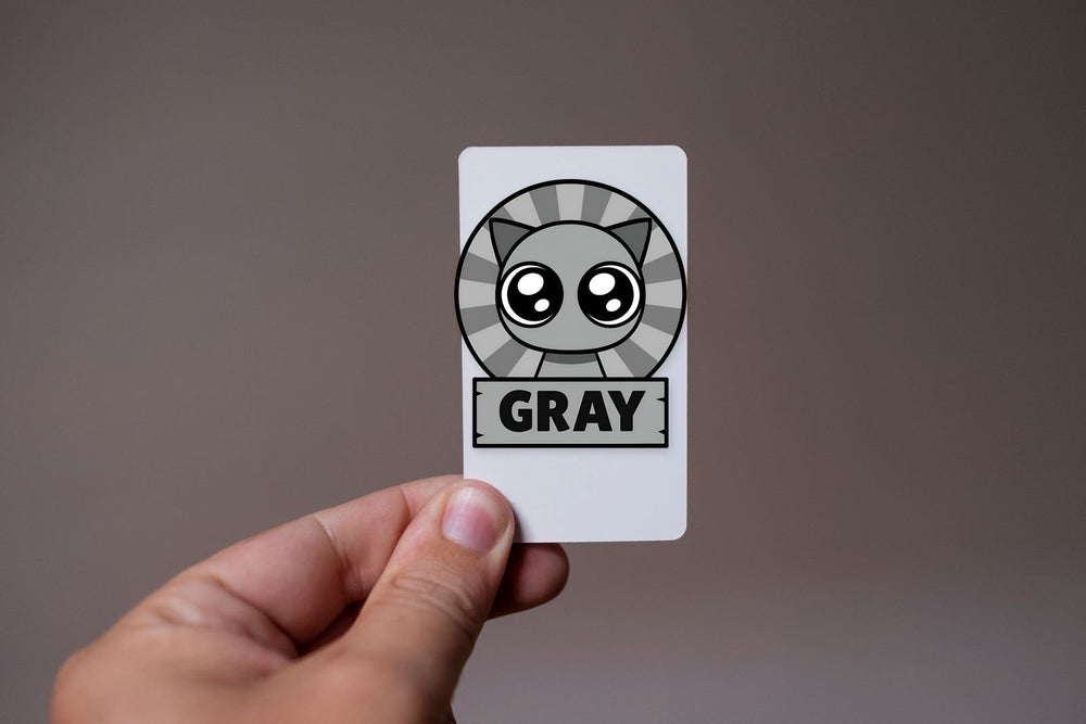 Gray Sprunki Cute Eyes Sticker