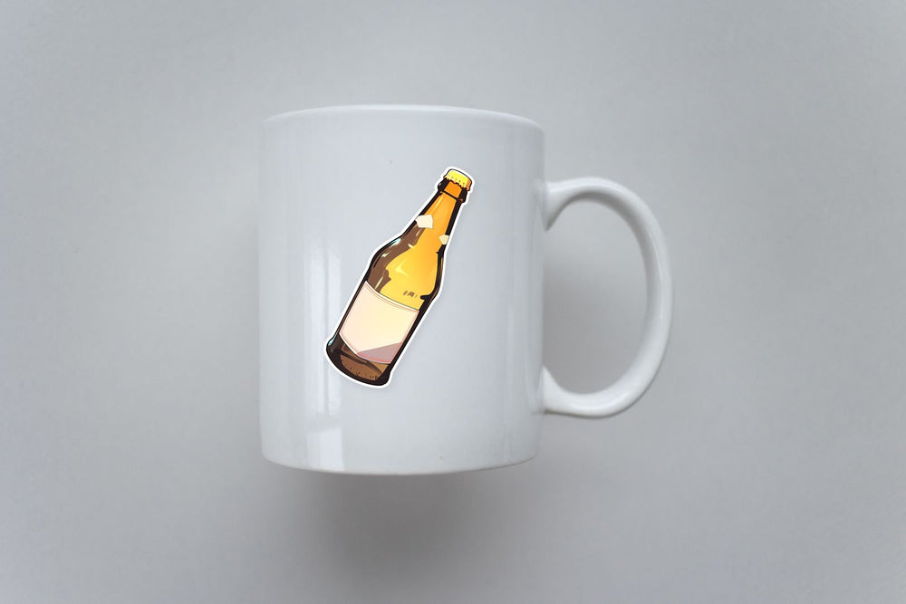 Aesthetic Beer Bottle Sticker