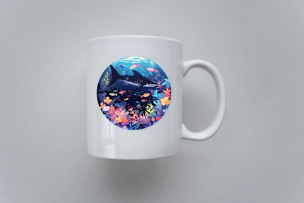 Underwater World Round Sticker