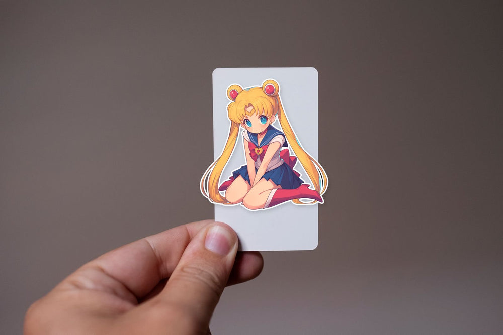 Sailor Moon Sitting Anime Sticker