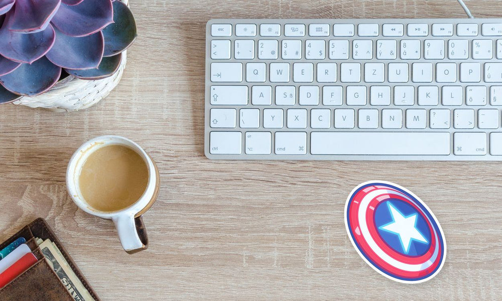 Captain America Shield Marvel Sticker