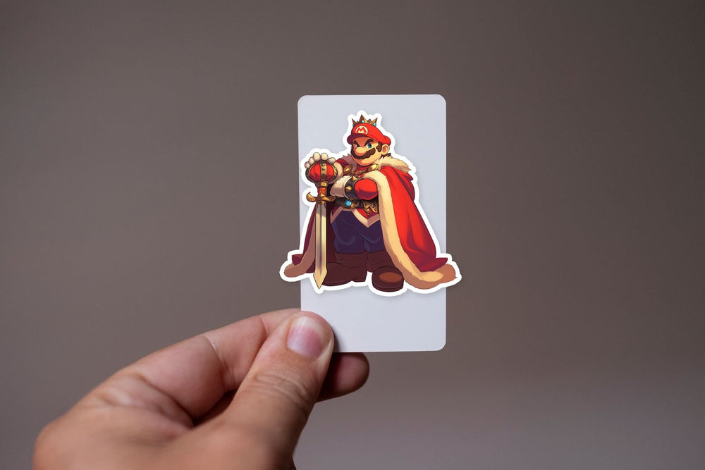 Super Mario King Royal Crown Fantasy Sticker