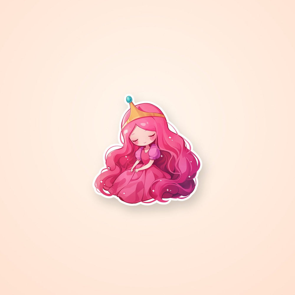 Princess Bubblegum Adventure Time Pink Kawaii Sticker