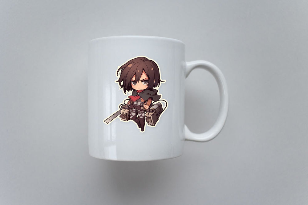 Attack on Titan Chibi Mikasa Sticker