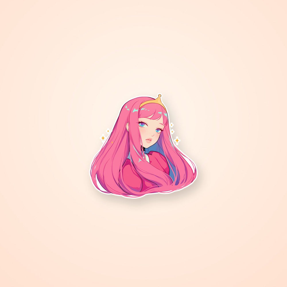 Princess Bubblegum Cute Anime Style Sticker