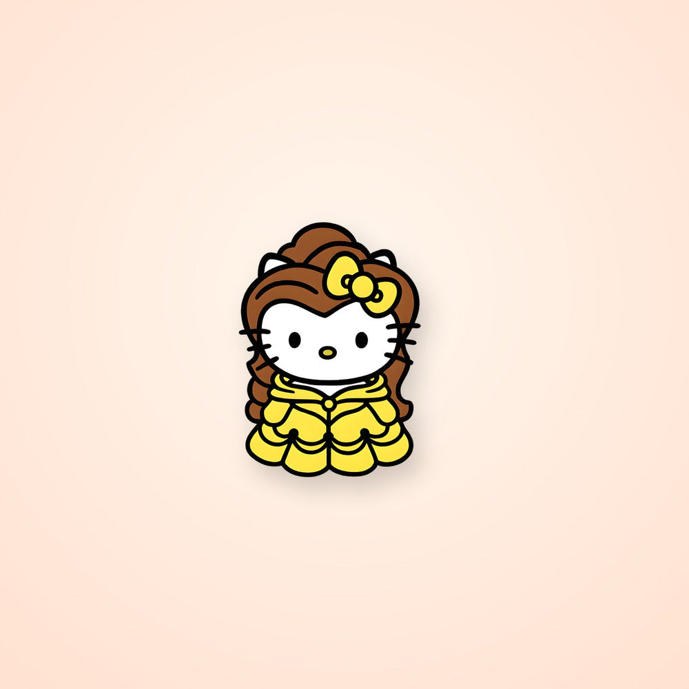 Hello Kitty X Disney Belle Kawaii Sticker