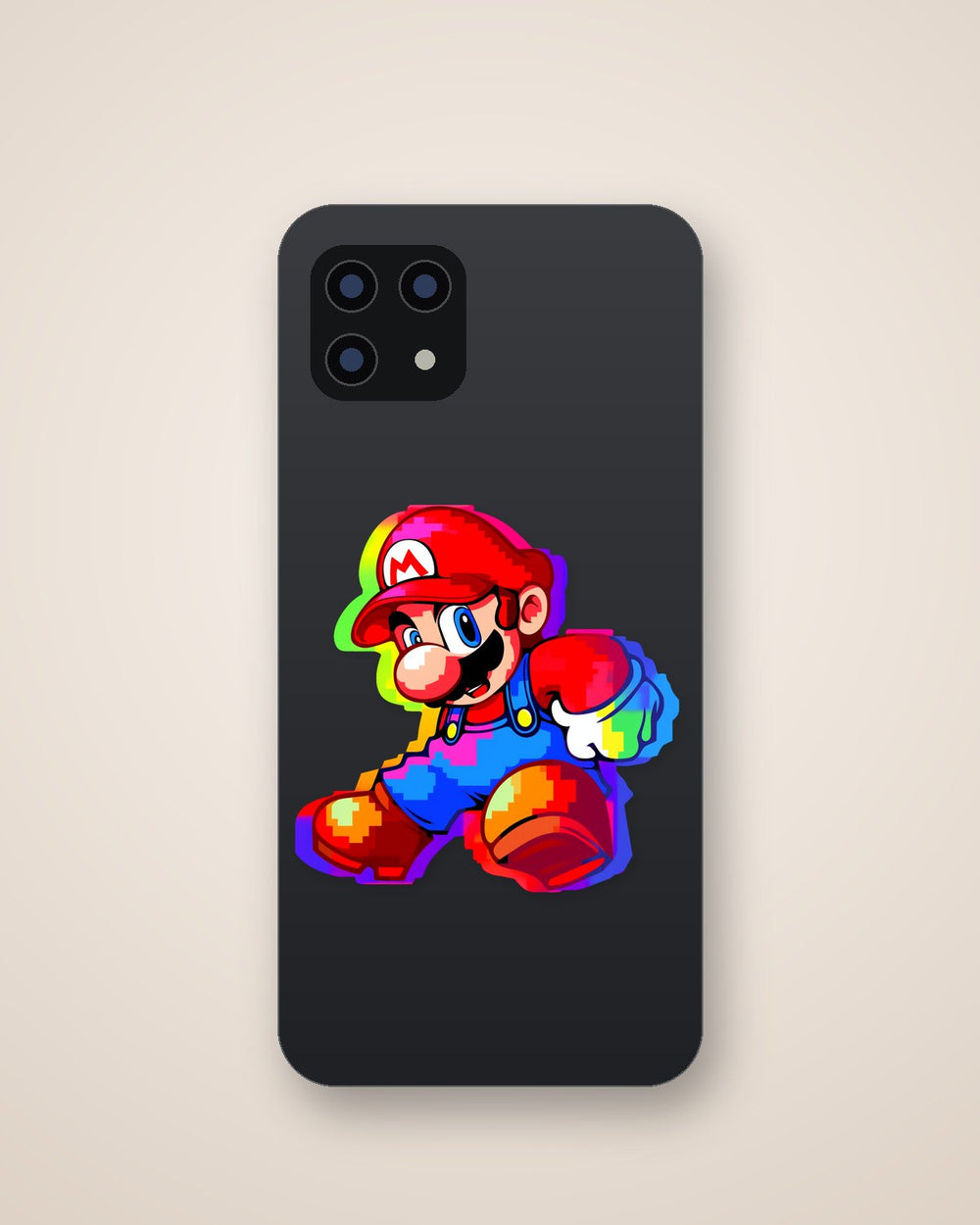 Colorful Super Mario Pixel Sticker