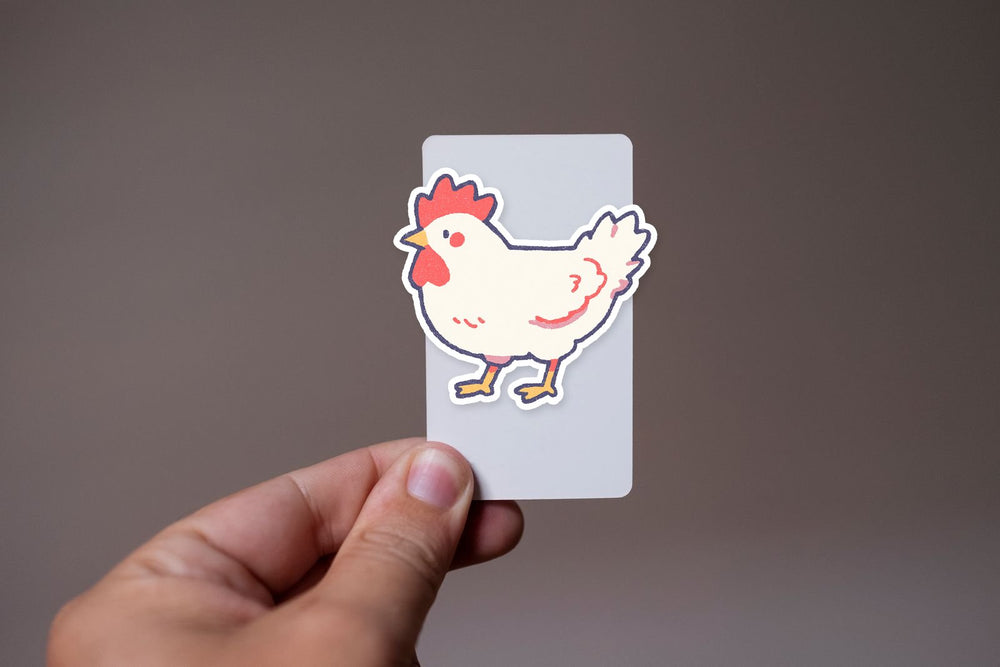 Cute Hand-Drawn Chicken Farm Animal Sticker