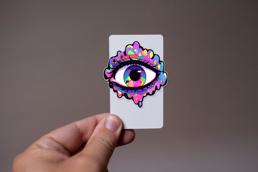 Colorful Trippy Eye Sticker
