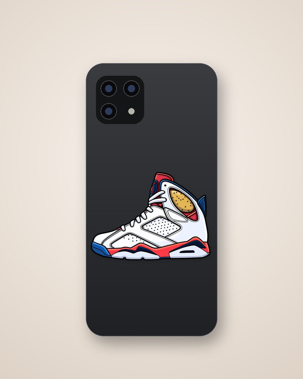 White Air Jordan 6 Shoe Sticker