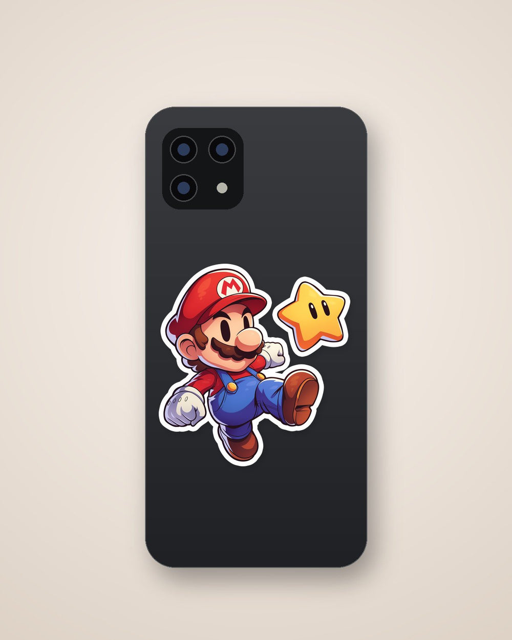 Super Mario Jump Star Power Cute Sticker