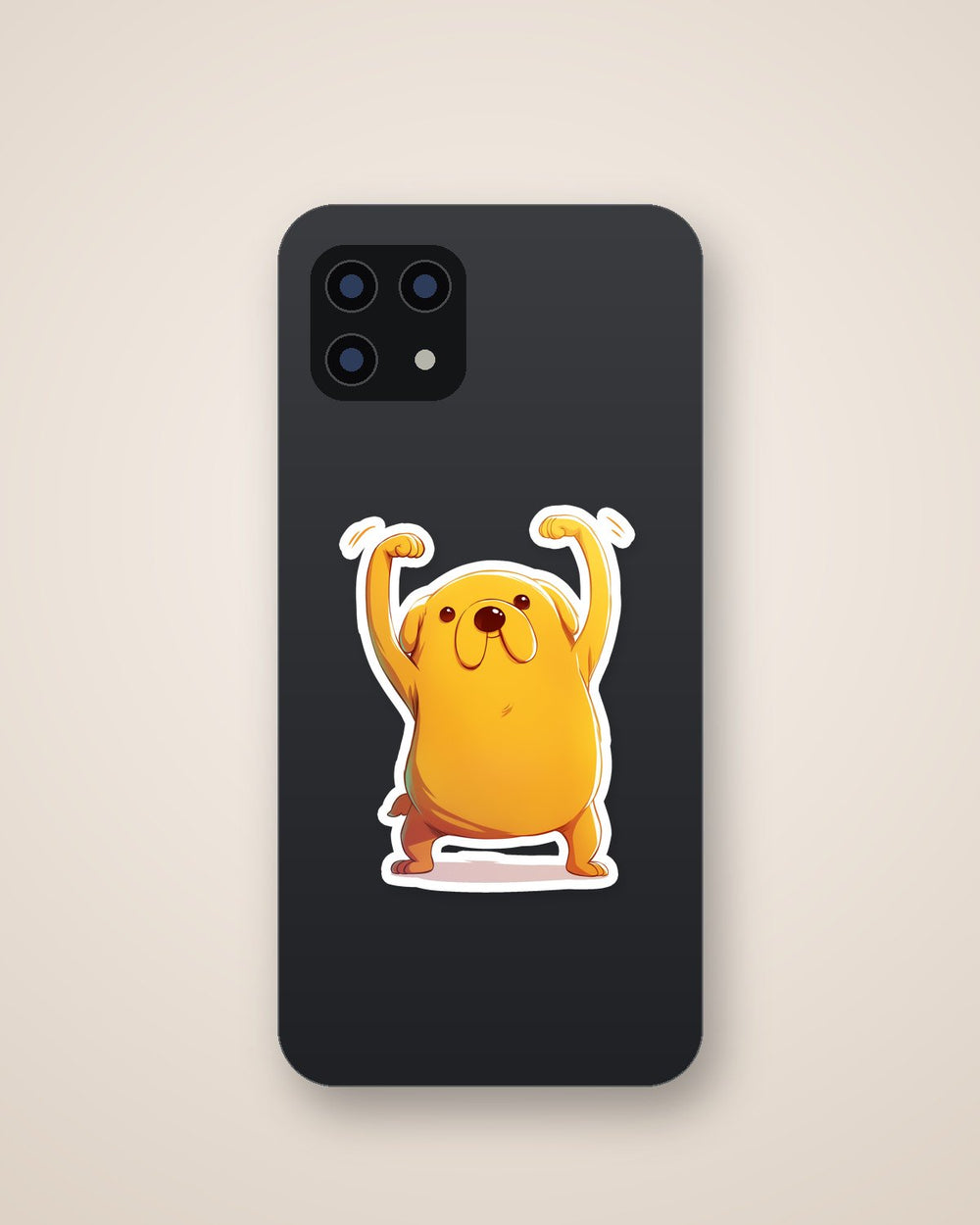 Jake the Dog Muscle Flex Adventure Time Sticker