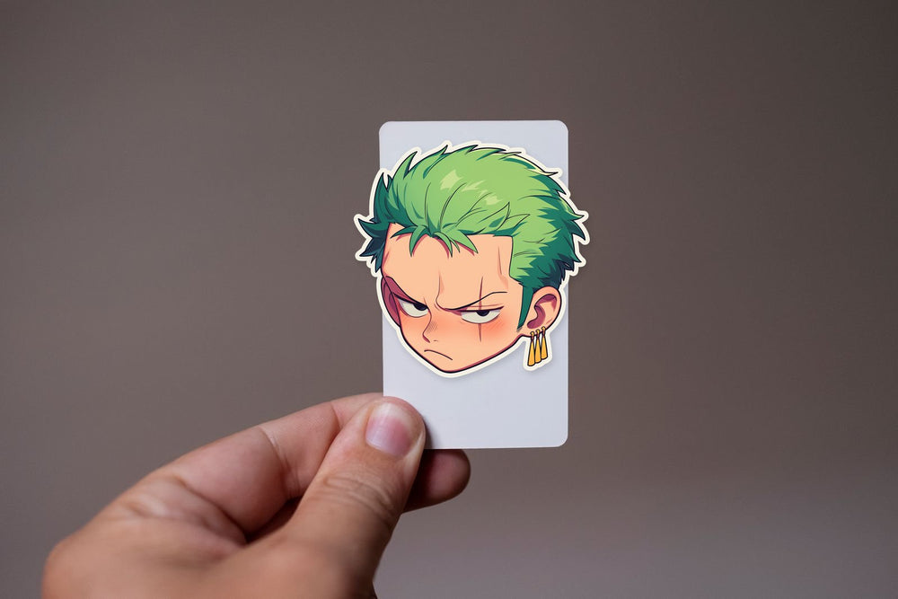 Kawaii Zoro Head Clipart Sticker