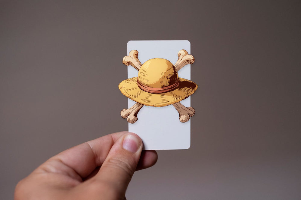 Retro Straw Hat Pirates Logo One Piece Sticker