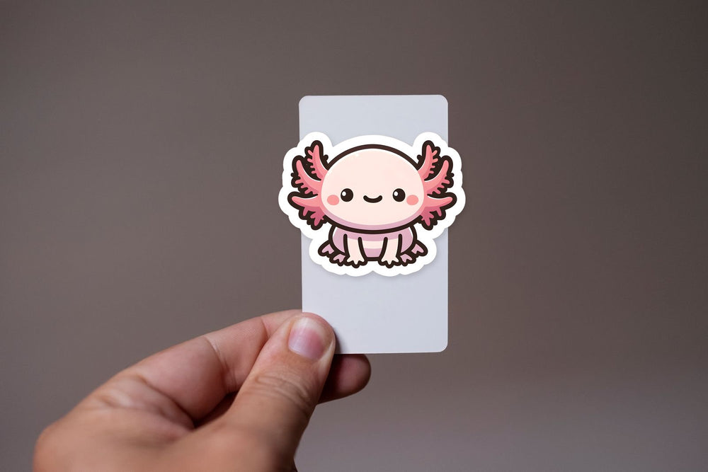 Cute Axolotl Kawaii Style Sticker