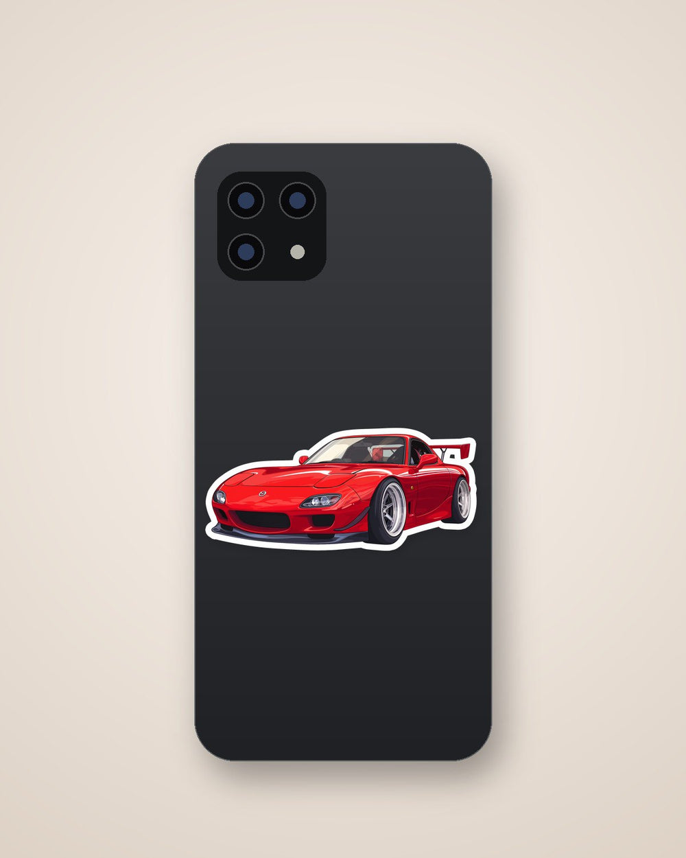 Red Mazda Rx7 Sticker