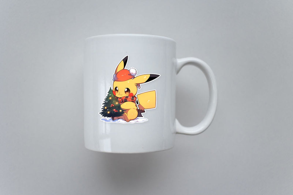 Pikachu with Christmas Tree Sticker
