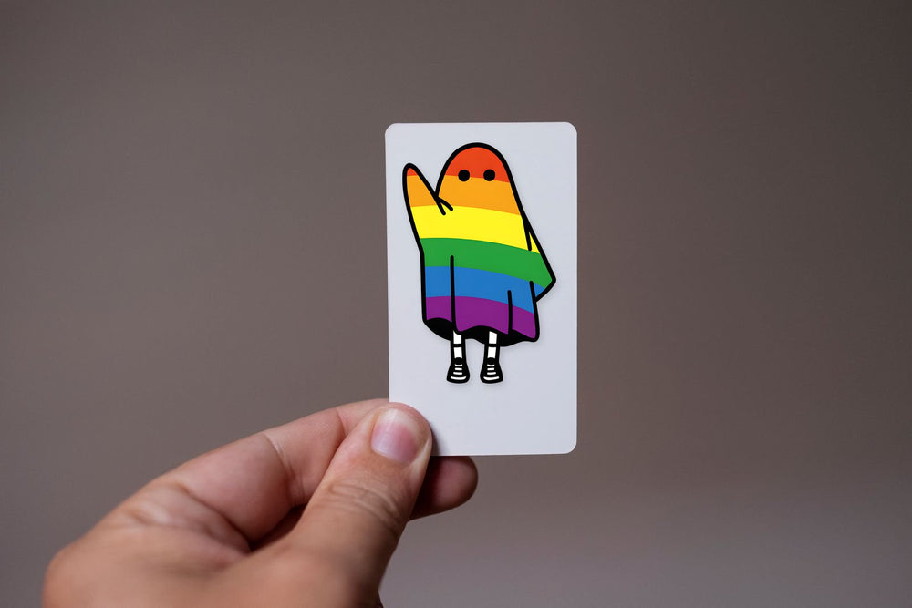 Lgbt Rainbow Ghost Pride Sticker