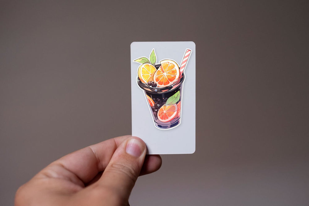 Summer Orange Juice Sticker