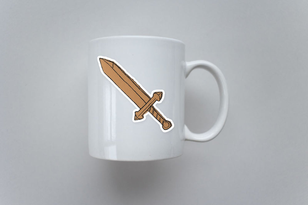 Cardboard Sword Diy Toy Fantasy Sticker
