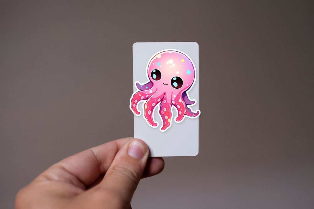 Cute Pink Octopus Sticker