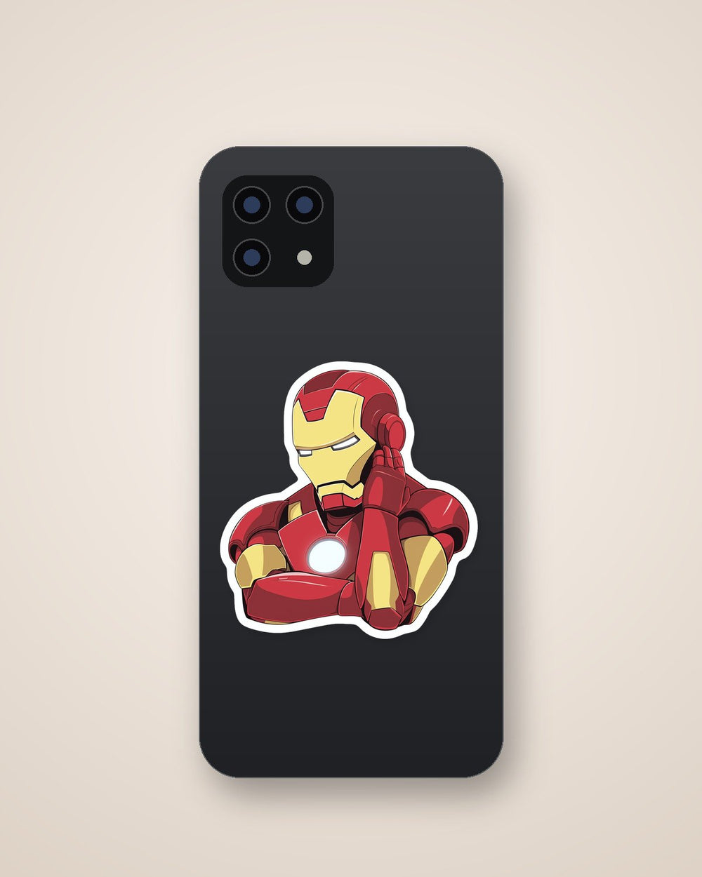 Thoughtful Iron Man Sticker
