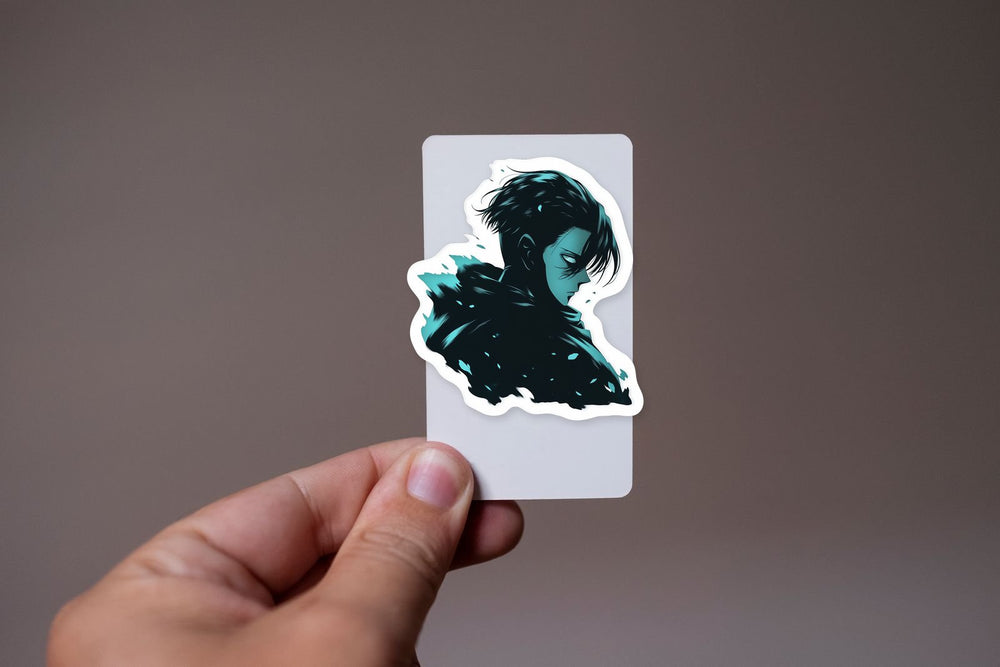 Captain Levi Blue Aesthetic Sticker
