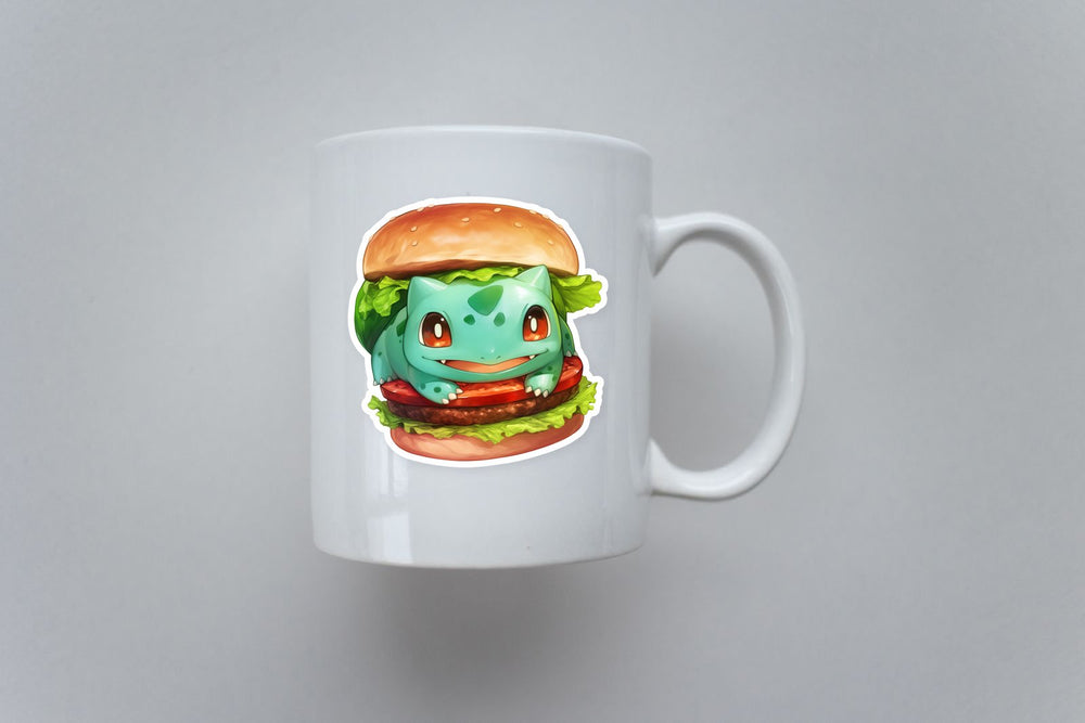 Bulbasaur Burger Cute Food Sticker