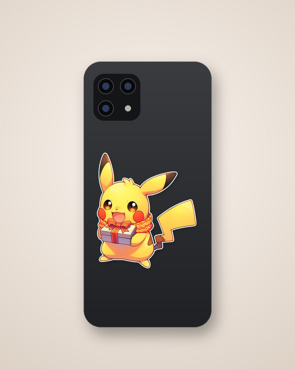 Pokemon Pikachu with Christmas Gift Sticker