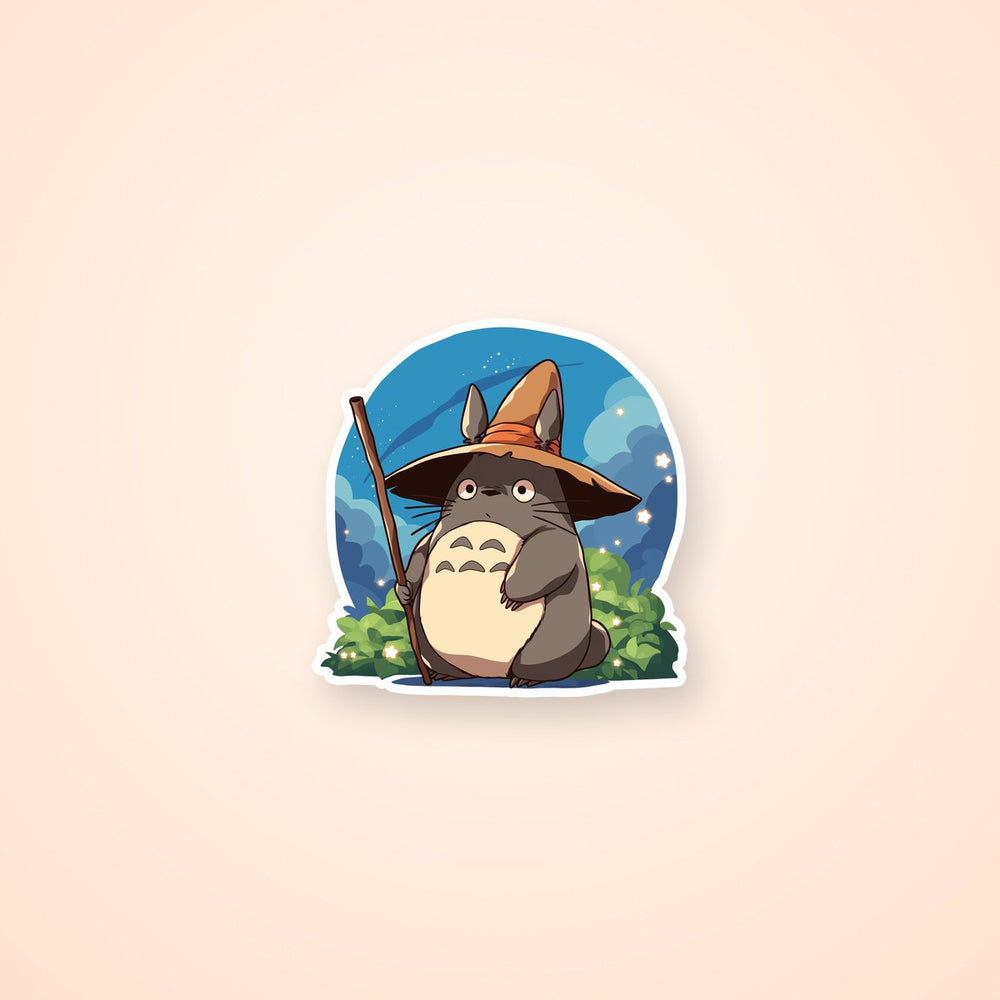 Totoro Wizard Hat Magic Sticker