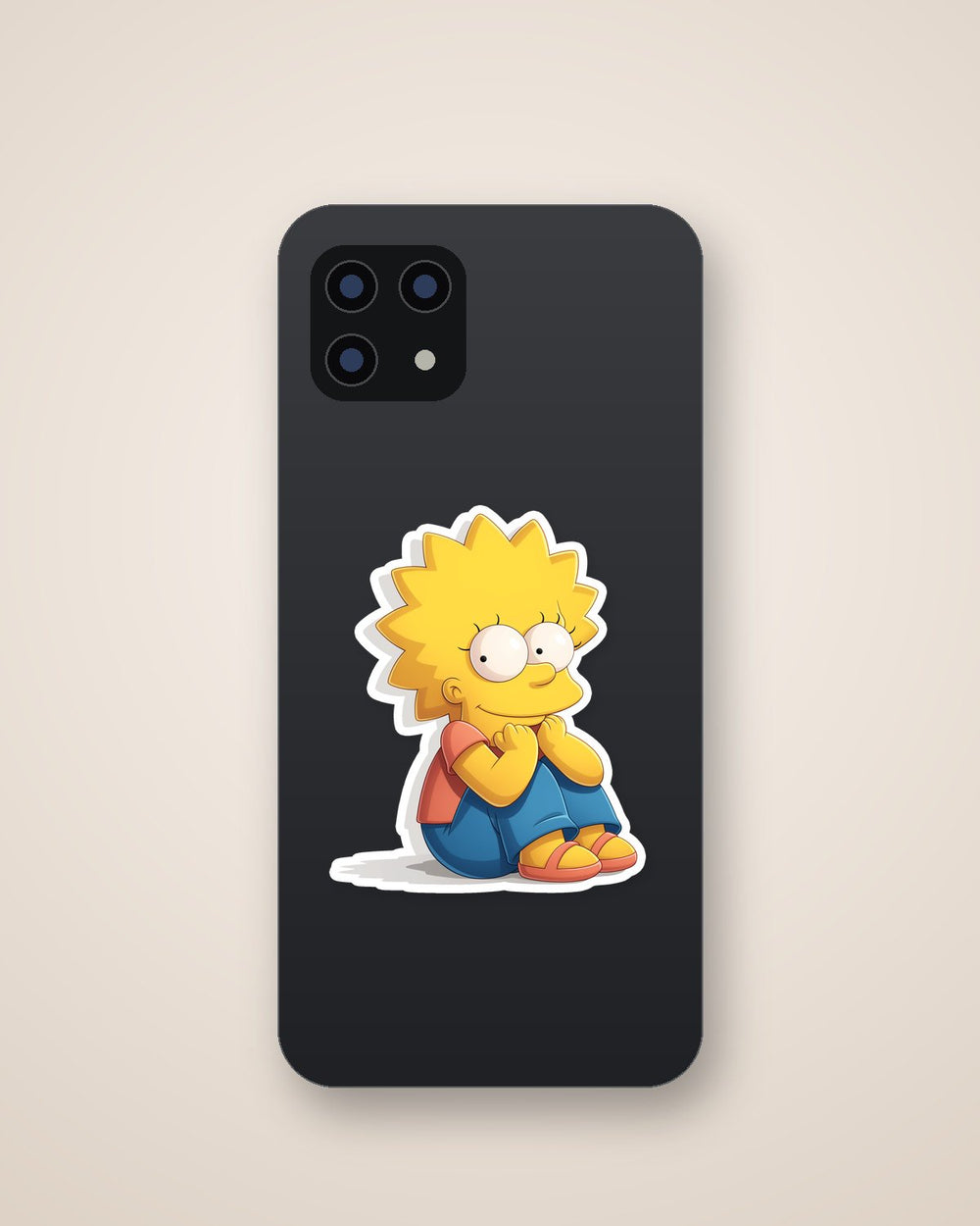 Lisa Simpson Cute Sitting Sticker