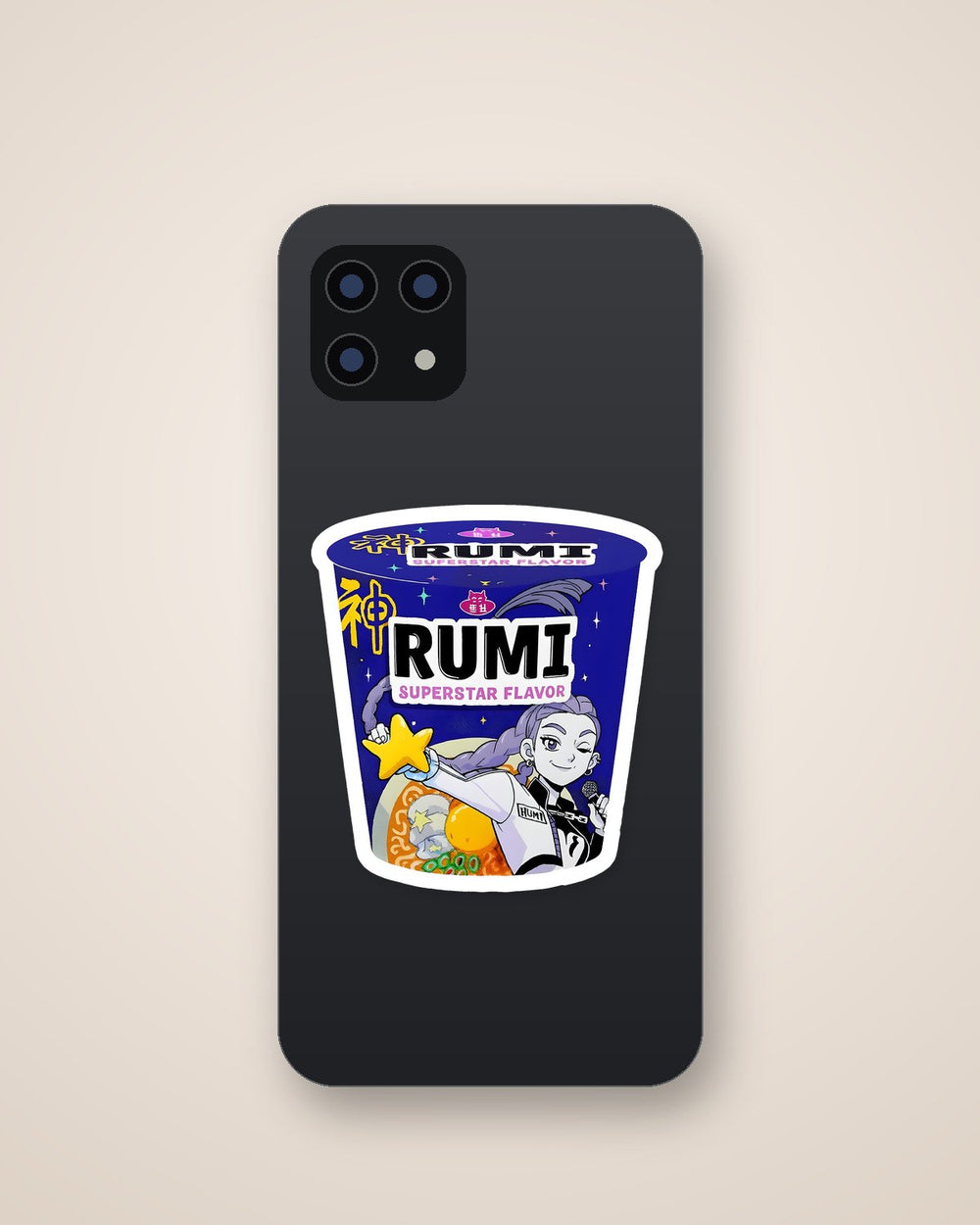 Rumi Superstar Ramen Cup K Pop Demon Hunters Sticker
