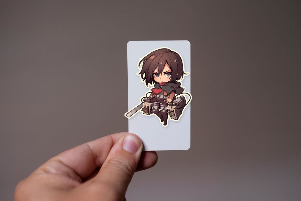Attack on Titan Chibi Mikasa Sticker