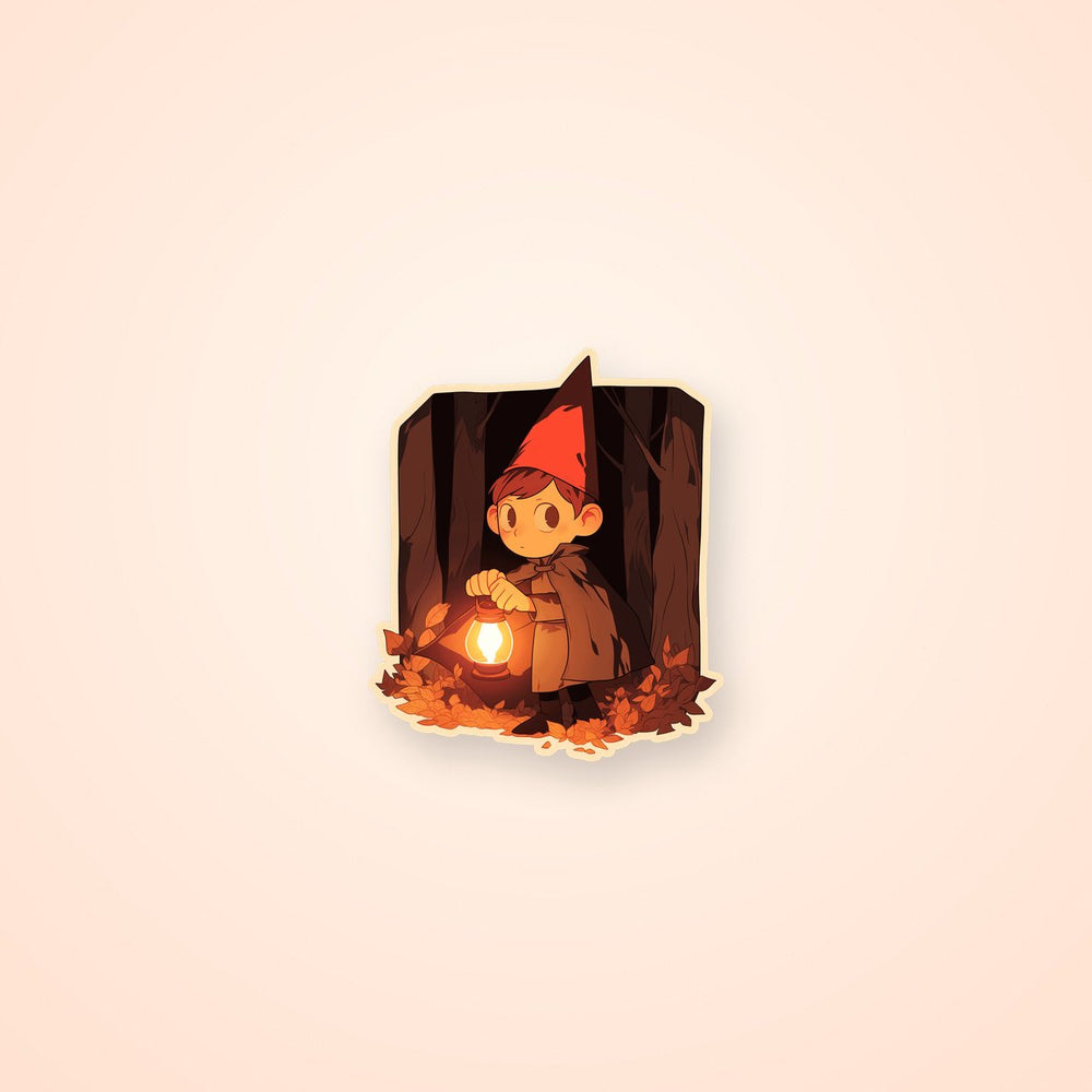Wirt Dark Forest Lantern Fall Sticker