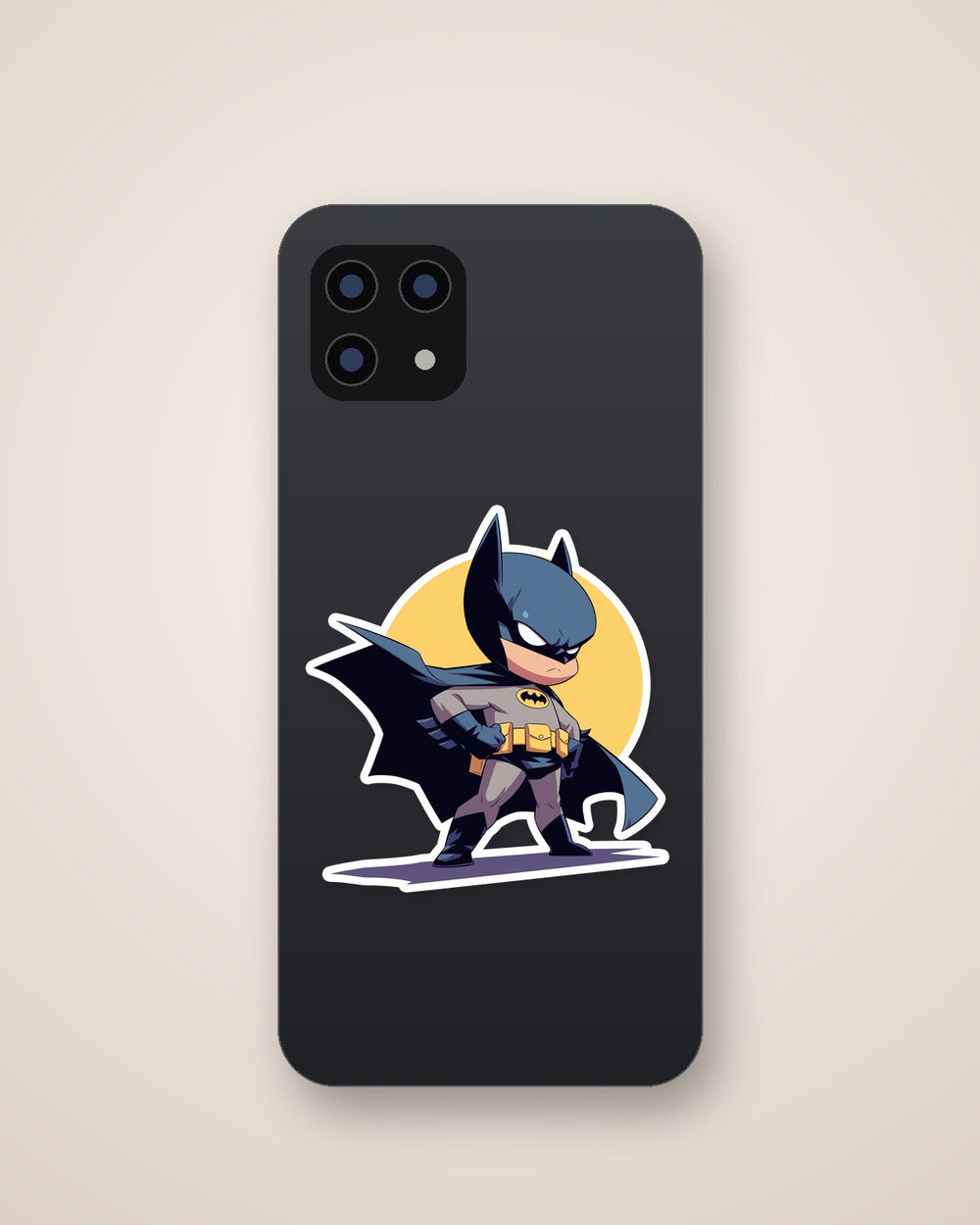 Chibi Batman Superhero Sticker